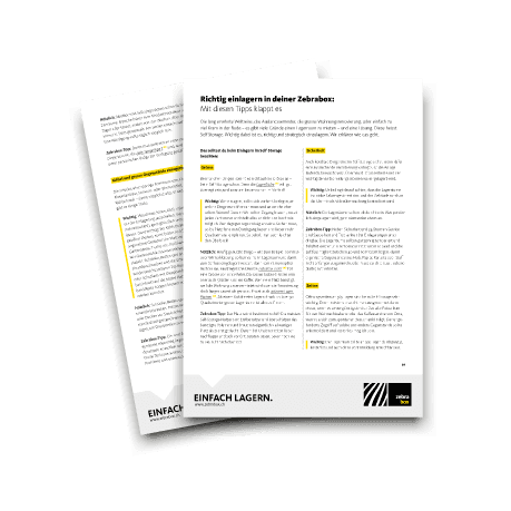 Diseño de la lista de comprobación para guardarla en una Zebrabox