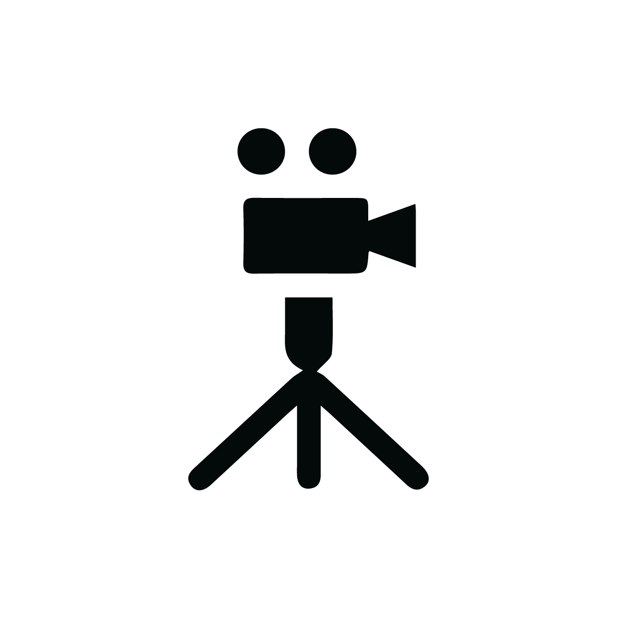 Icono con cámara sobre trípode para «Videovigilancia»